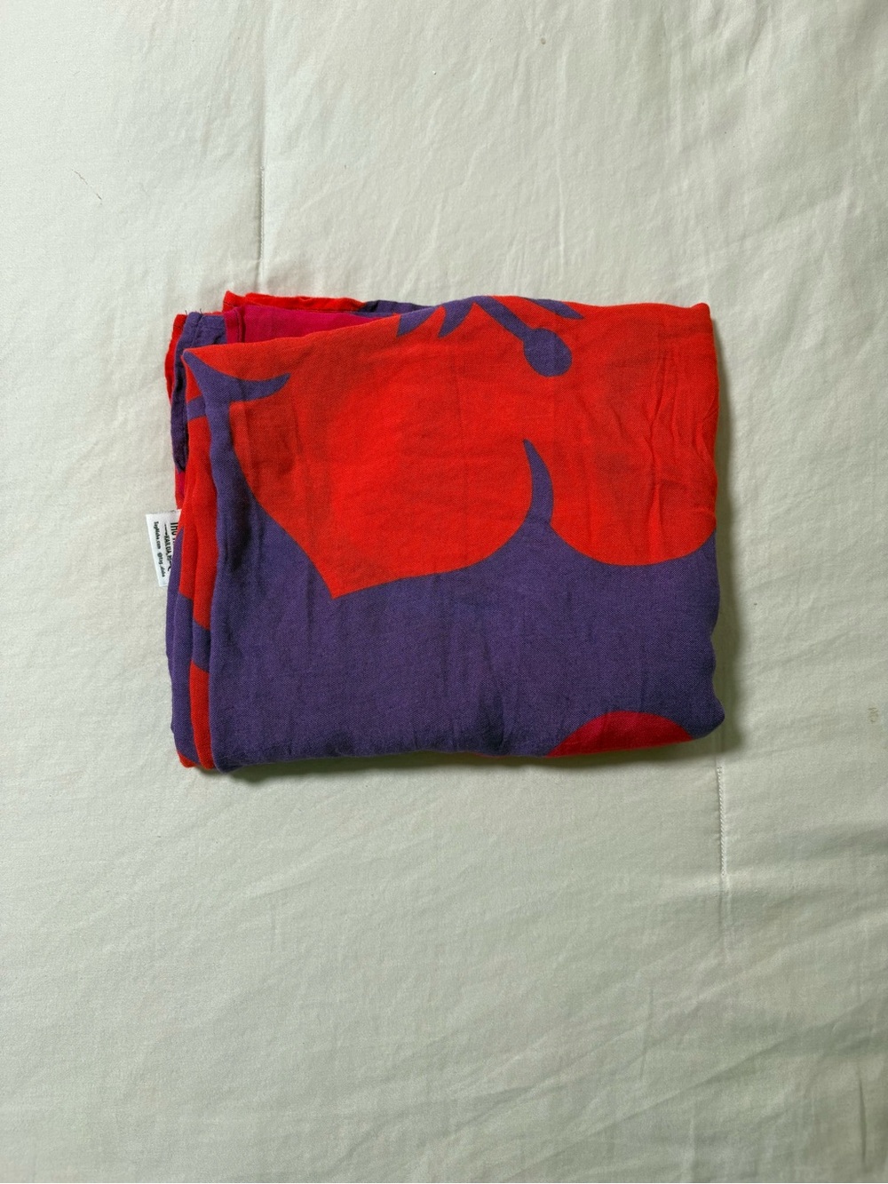 Bold Red & Purple Patterned Pareo